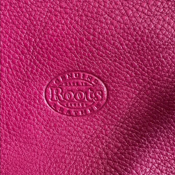 Roots Pink Leather Crossbody Bag - Picture 2 of 5